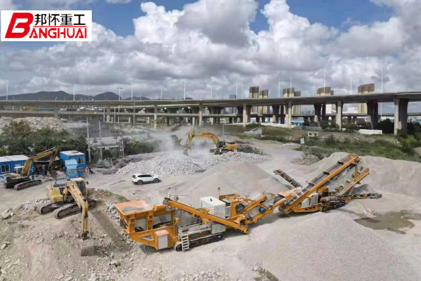 Latest company case about Urban construction waste mobile crushing station