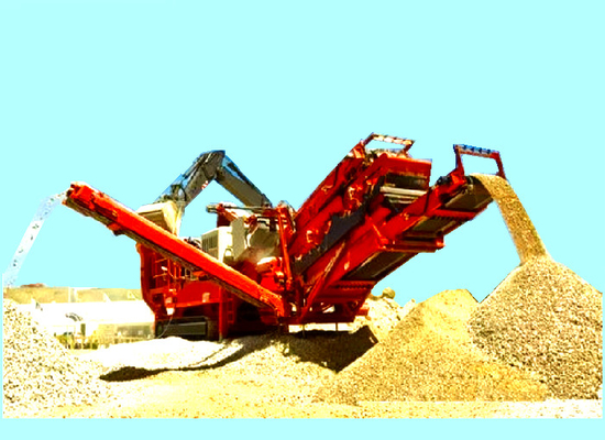LD-DB7580 110t/H Crawler Mobile Stone Crusher 420mm Feeding Mobile crusher, portable crushing plant