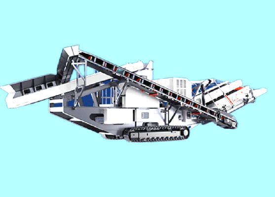 120t/H 500mm Feeding Mobile Crusher Station Waste Treatment