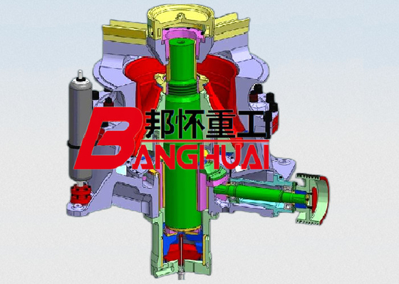 Gp200s1 horizontal bar hydraulic series cone crusher, pebble and granite crusher, stone crushing expert factory