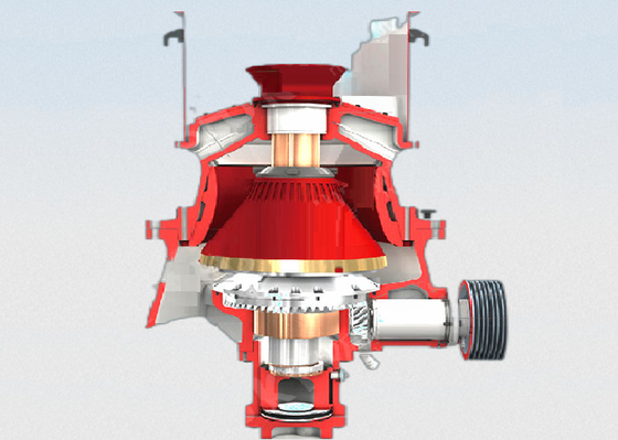 Gp300s4 horizontal bar hydraulic series cone crusher, pebble and granite crusher, stone crushing expert factory