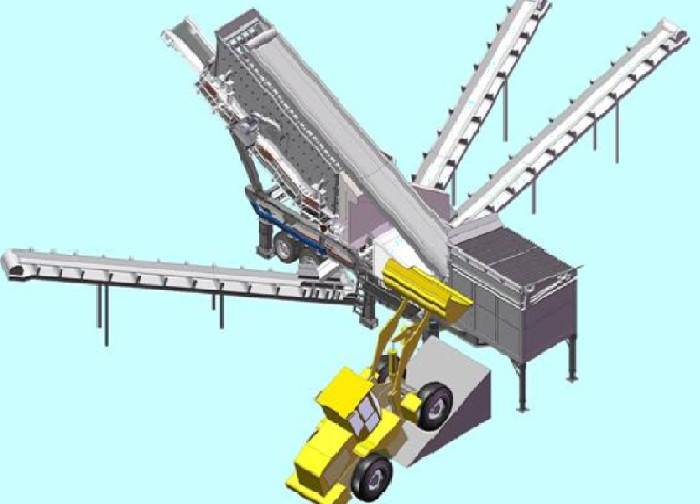150t H Mobile Crusher Station Stone YG1548E57 PF1010